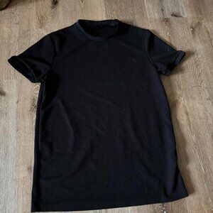 Emporio Armani Black Mens Textured T Shirt Size L